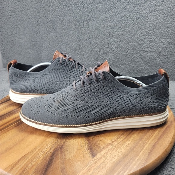 Cole Haan Original Grand Stitchlite Wingtip Oxfords Grey Mens Size 11.5 M C27961 main image 4
